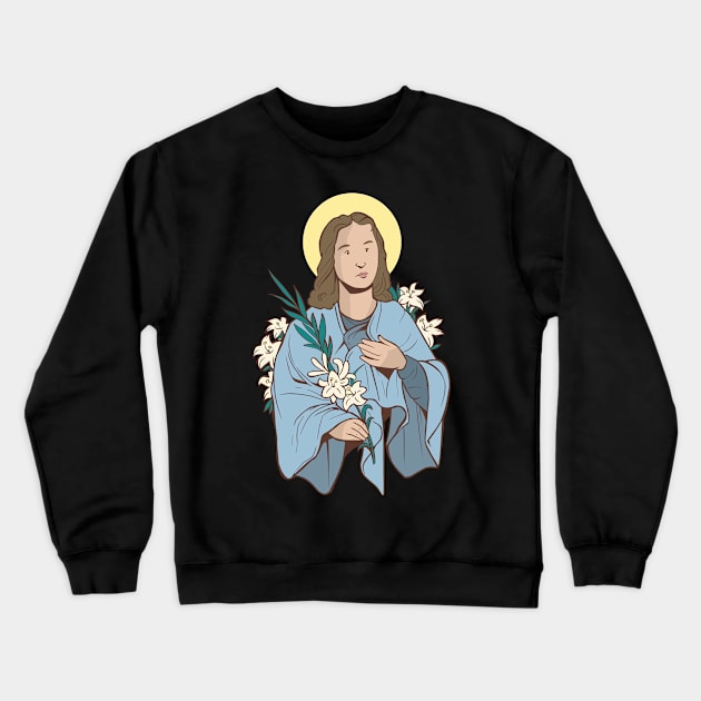 Saint Maria Goretti Crewneck Sweatshirt by JFDesign123